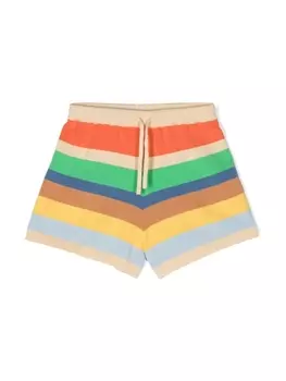 Tiny Cottons трикотажные шорты в полоску, оранжевый