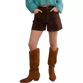 Типпи короткие из веганской замши Free People, цвет chicory coffee