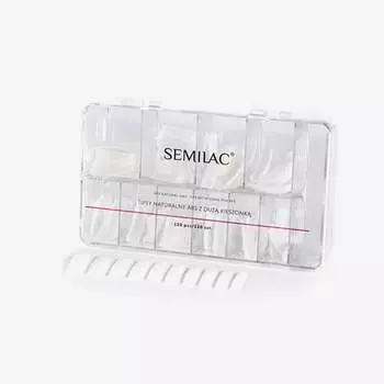 Типсы Semilac Natural ABS с большим карманом 120 шт.