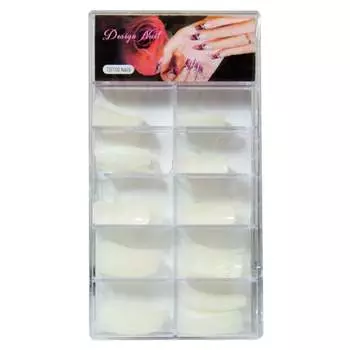 Типсы в маникюрной кассете, 10 размеров, 100 шт., inna