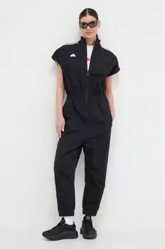 ТИРО хлопковый комбинезон adidas, черный