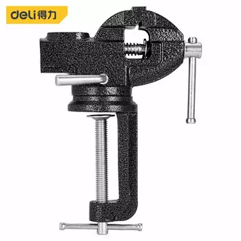 Тиски для гастрономического стола, настольные тиски типа 50, небольшие настольные тиски, мини-зажим, плоскогубцы с плоским носом DL110050 Deli