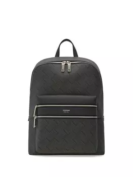 Тисненый рюкзак Ferragamo, серый