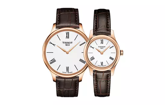 TISSOT Часы унисекс с кварцевым механизмом Junya Collection, 25 мм, белый циферблат, корпус из нержавеющей стали, кожаный ремешок