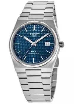 Tissot PRX Powermatic 80 35 мм синий циферблат стальные часы унисекс T137.207.11.041.00