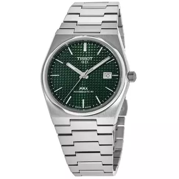 Tissot PRX Powermatic 80 Green Dial Steel Мужские часы