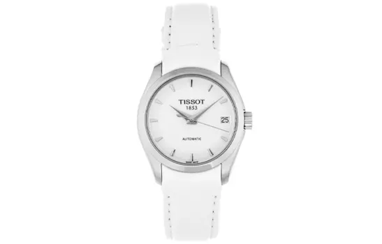 TISSOT Женские часы Kutu Collection с автоматическим механизмом, 32 мм, белый циферблат