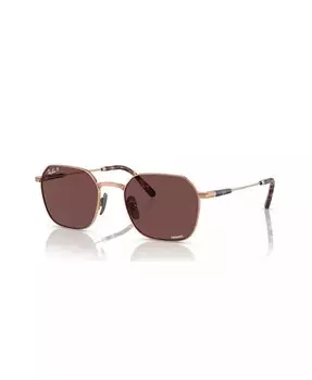 Титановые поляризационные солнцезащитные очки унисекс Jim, RB8094 Ray-Ban, золото