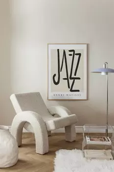 Титульный лист портфолио джазового плаката Postery, 70x100 см, бежевый