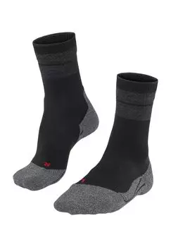 TK Трекинговые носки стабилизирующие, зоны сжатия, ребристые манжеты, женские FALKE, черный