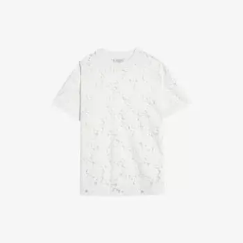 Тканая футболка с короткими рукавами и цветочным принтом Ted Baker, белый