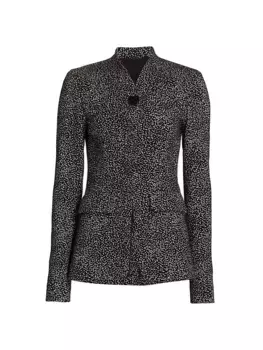 Тканая куртка Anais из смесового хлопка Tove, черный