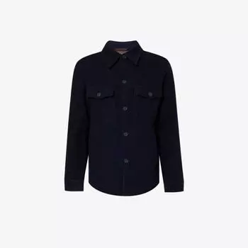 Тканая куртка Maverick с карманами и клапанами Oscar Jacobson, темно-синий