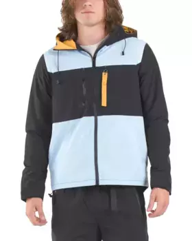 Тканая куртка в стиле колор-блок Eleven Paris, цвет Glacier