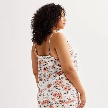 Тканая майка для сна Sonoma Goods For Life больших размеров, цвет Ivory Scenic