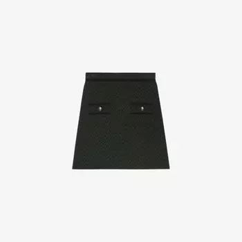 Тканая мини-юбка мини с монограммой и высокой посадкой Claudie Pierlot, цвет divers