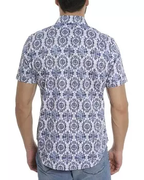 Тканая рубашка Роберта Грэма Дугласа Robert Graham, синий