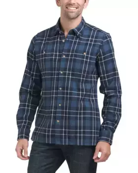 Тканая рубашка с длинными рукавами Baysbarn Barbour, темно-синий