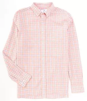 Тканая рубашка с длинными рукавами Southern Tide Headland, оранжевый