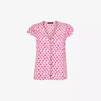 Тканая рубашка с лунным узором Whistles, мультиколор