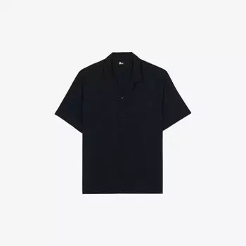 Тканая рубашка свободного кроя с короткими рукавами The Kooples, синий