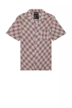 Тканая рубашка Terrace от The Hundreds, burgundy