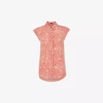 Тканая рубашка Woodland с животным принтом Whistles, мультиколор