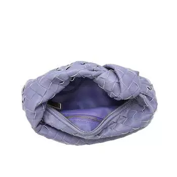 Тканая сумка-клатч из овчины с узлом Tiffany & Fred, фиолетовый