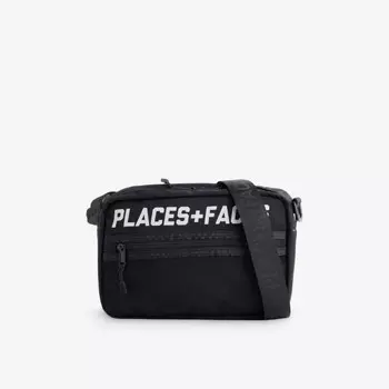 Тканая сумка-мешок с логотипом Og Places + Faces, черный