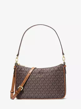 Тканая сумка-трансформер Jet set среднего размера с фирменным логотипом Michael Kors, мультиколор
