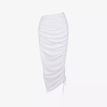 Тканая юбка макси Loie со сборками House Of Cb, белый