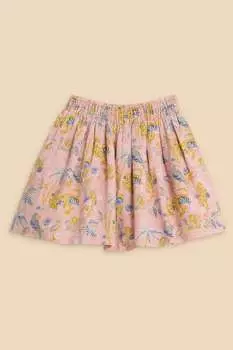 Тканая юбка с принтом White Stuff, розовый