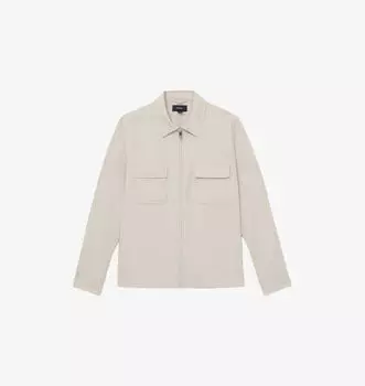 Тканая верхняя рубашка Ascend с накладными карманами Reiss, серый