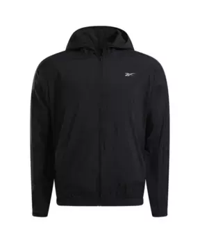 Тканая ветрозащитная куртка для бега Reebok, черный