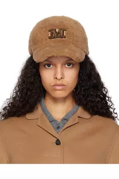 Тканевая кепка Teddy Max Mara, коричневый