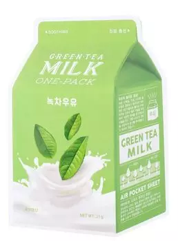Тканевая маска A'Pieu Green Tea & Milk, 21 g