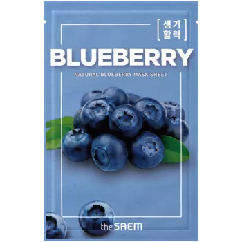 Тканевая маска для лица, 21 мл The Saem Blueberry