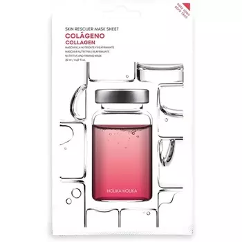 Тканевая маска для лица с коллагеном Skin Rescue с еврослотом, Holika Holika