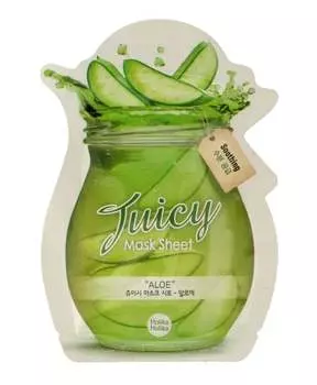 Тканевая маска Juicy Mask, Увлажняющая тканевая маска с алоэ Holika Holika