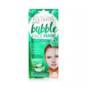 Тканевая маска с алоэ Bubble Eveline Cosmetics