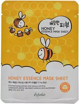 Тканевая маска с экстрактом меда pure skin honey essence mask sheet Esfolio, количество 1 шт.