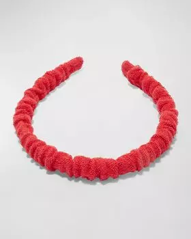 Тканевая повязка на голову Джесси Терри Lele Sadoughi, цвет Ladybug Red 600