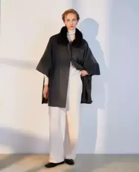 Тканевая женская накидка Woman El Corte Ingls, цвет 820 Gris Medio