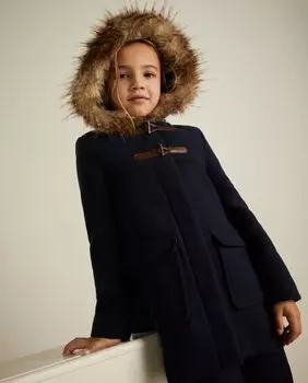 Тканевое пальто для девочки Coconut El Corte Ingls, темно-синий