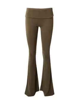 Тканевые брюки ABOUT YOU x Toni Garrn Flared Pants, оливковый