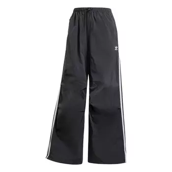 Тканевые брюки ADIDAS ORIGINALS Wide leg Pants, черный