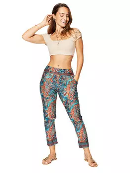 Тканевые брюки Aller Simplement, цвет trkis/blau/rot