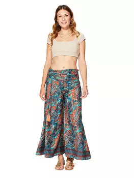 Тканевые брюки Aller Simplement, цвет trkis/dunkelblau/rot