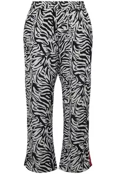 Тканевые брюки Angel of Style Wide leg Pants, черный/белый