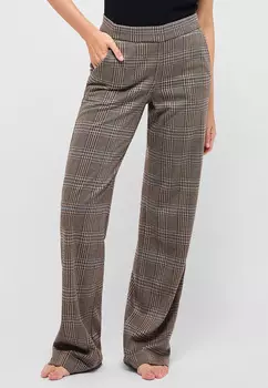 Тканевые брюки ANGELS Schlupf Liz Jump mit Jaquard Jersey, светло коричневый